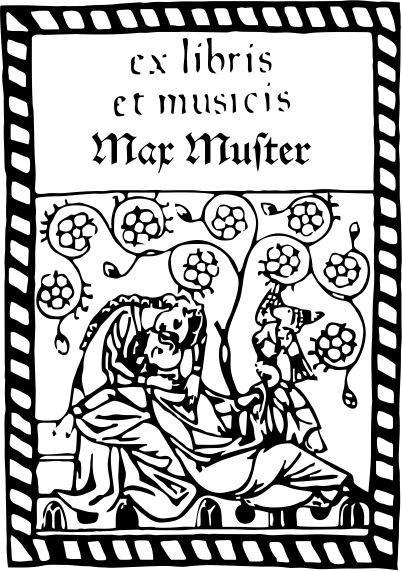Holzstempel Exlibris Motiv 06 